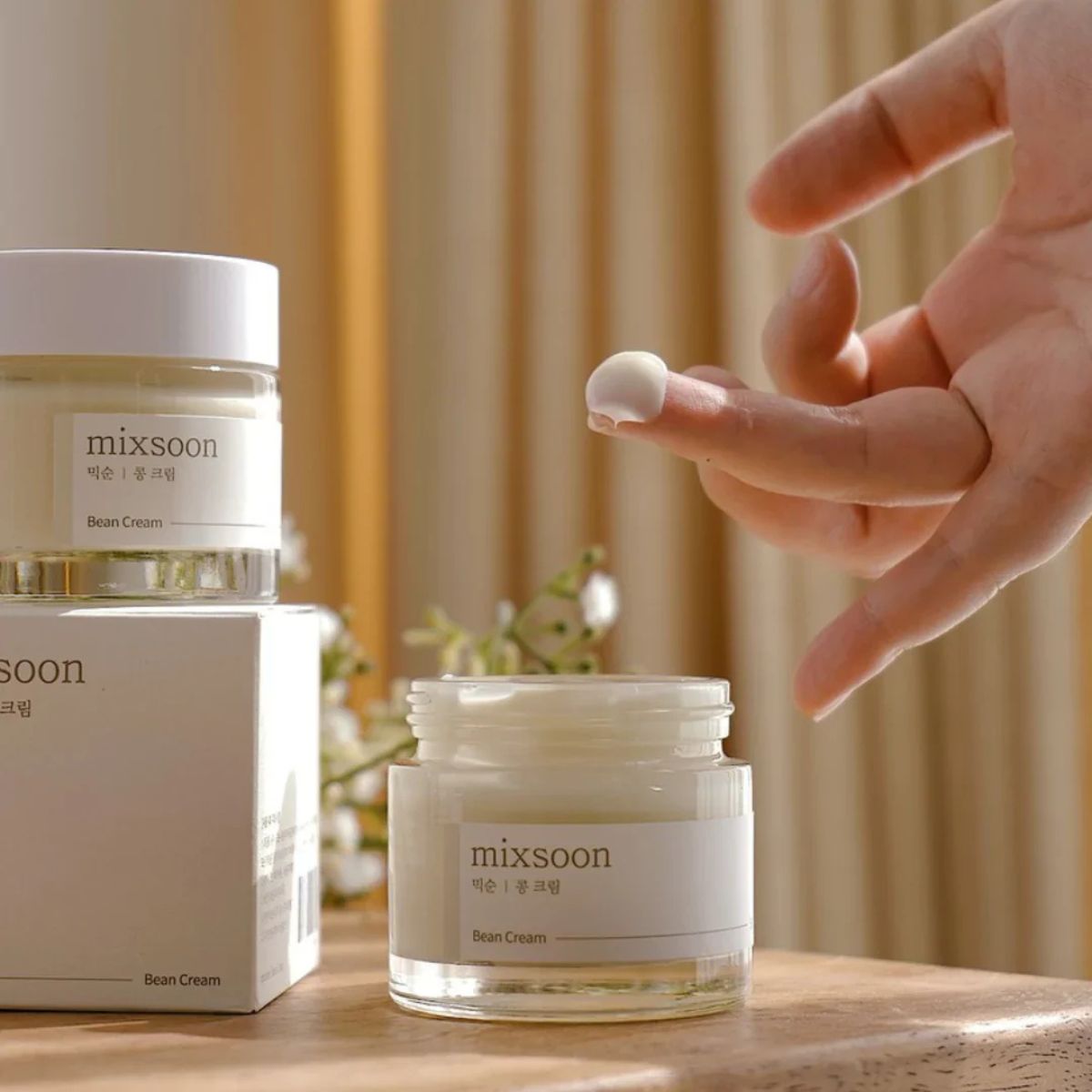 Crema Facial Hidratante Reparadora Bean Cream Mixsoon