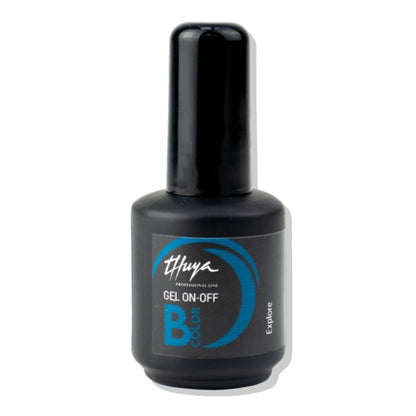 Esmalte Semipermanente Sin Tpo Verdes, Azules, Violetas y Tonos Vibrantes Bcolor Gel On Off 14ml Thuya