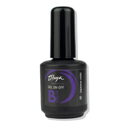 Esmalte Semipermanente Sin Tpo Bcolor Gel On Off 14ml Thuya