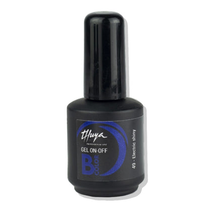 Esmalte Semipermanente Sin Tpo Verdes, Azules, Violetas y Tonos Vibrantes Bcolor Gel On Off 14ml Thuya