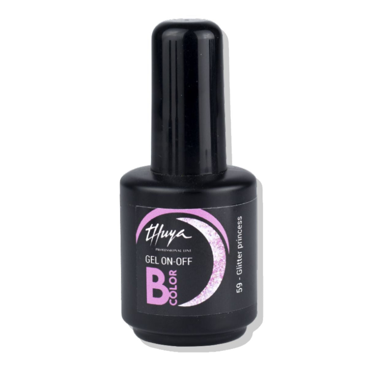 Esmalte Semipermanente Sin Tpo Brillos &amp; Glitter Bcolor Gel On Off 14ml Thuya